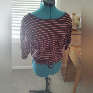 Papaya orange and black small